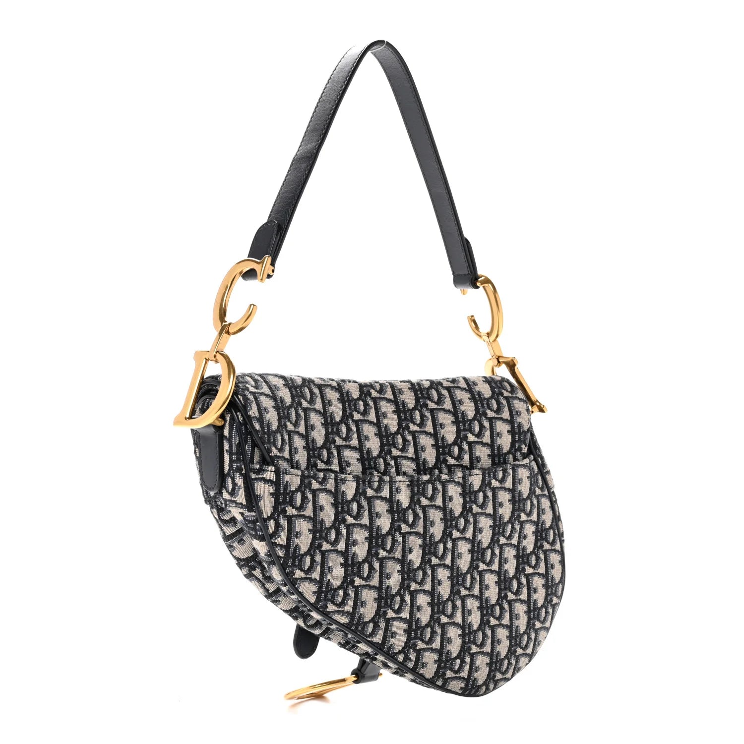 Dior Blue Oblique Jacquard Saddle