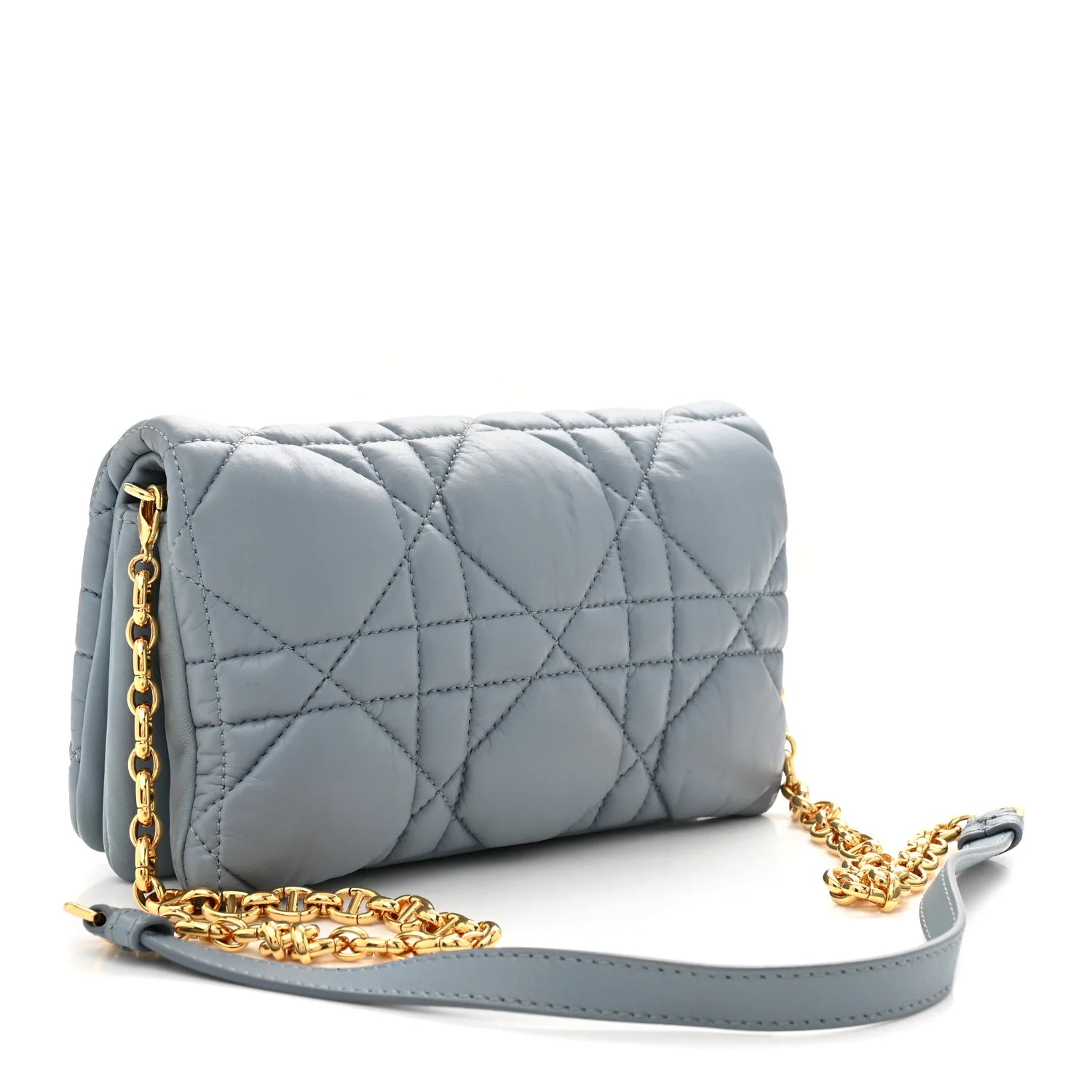 Dior Blue Padded Cannage Bag