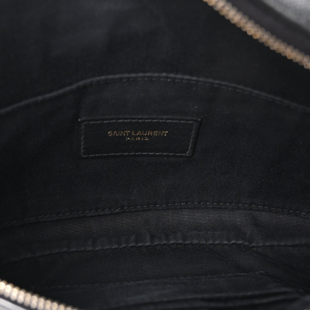 Saint Laurent Black Leather Bumbag