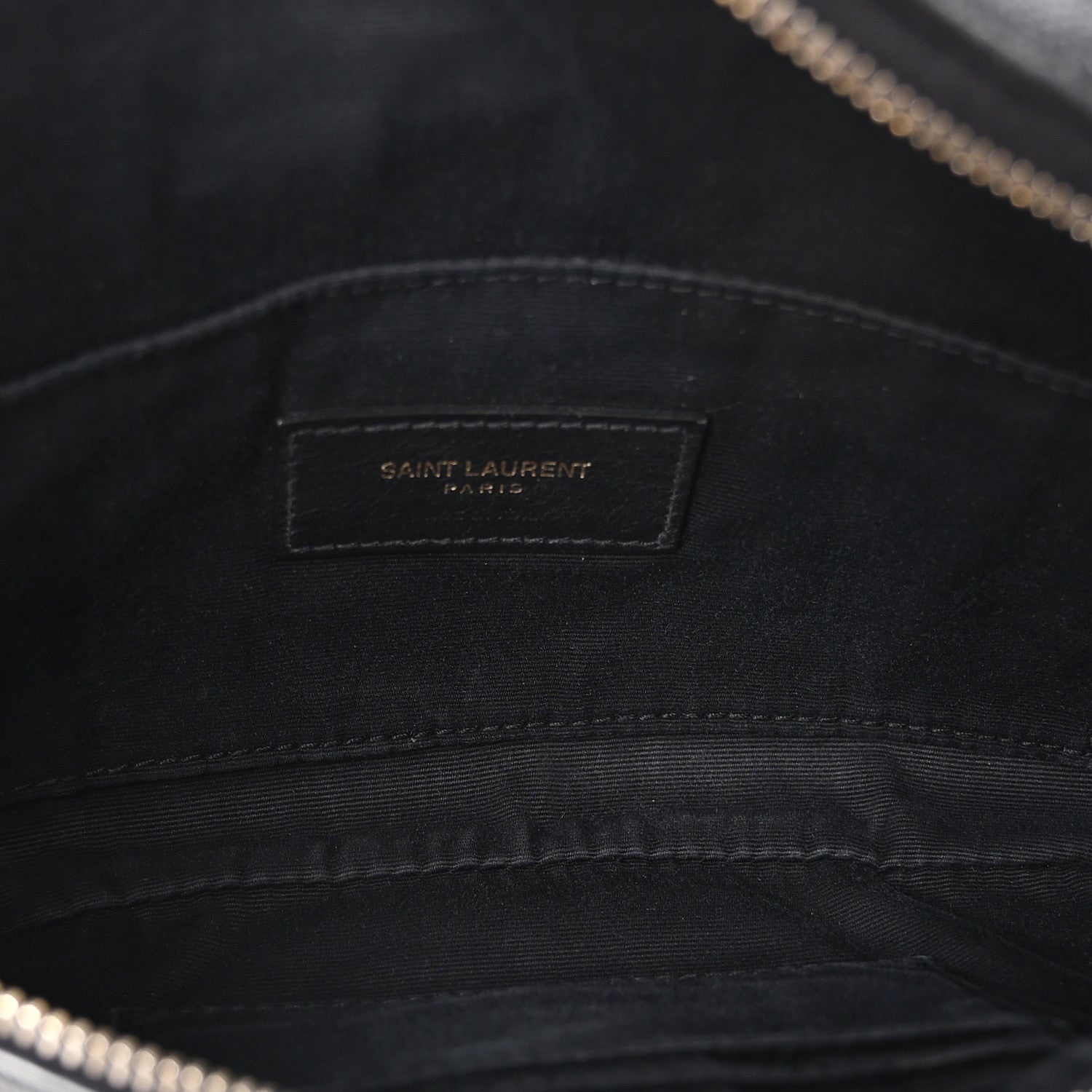 Saint Laurent Black Leather Bumbag