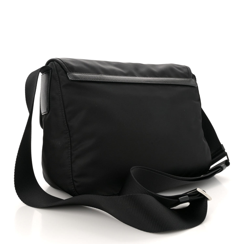 Prada Black Nylon Messenger Bag