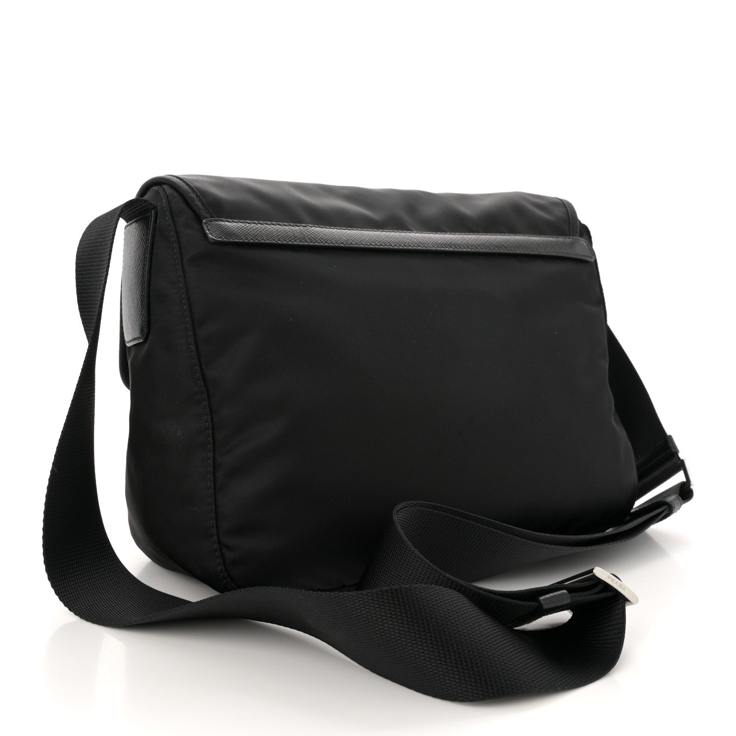 Prada Black Nylon Messenger Bag