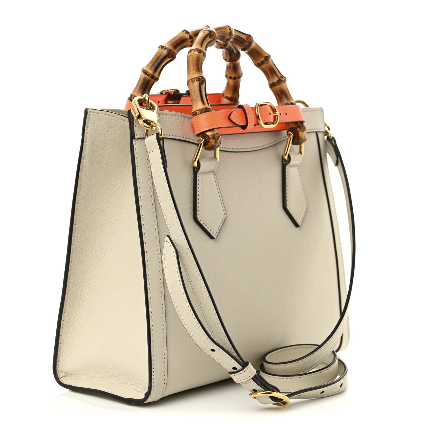 Gucci Diana Bamboo Leather Tote