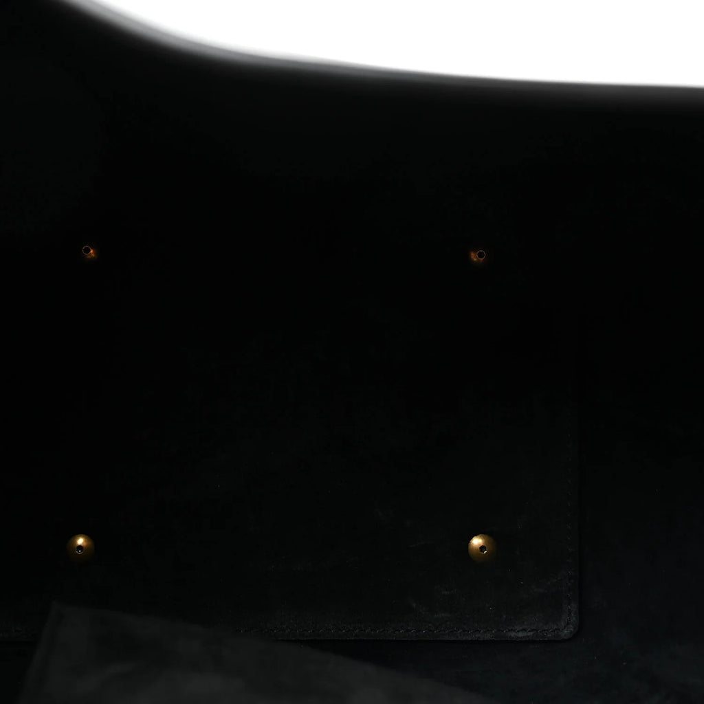 Saint Laurent Black Leather Bucket Bag