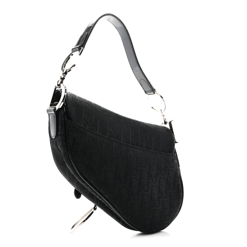 Dior Black Oblique Saddle Bag