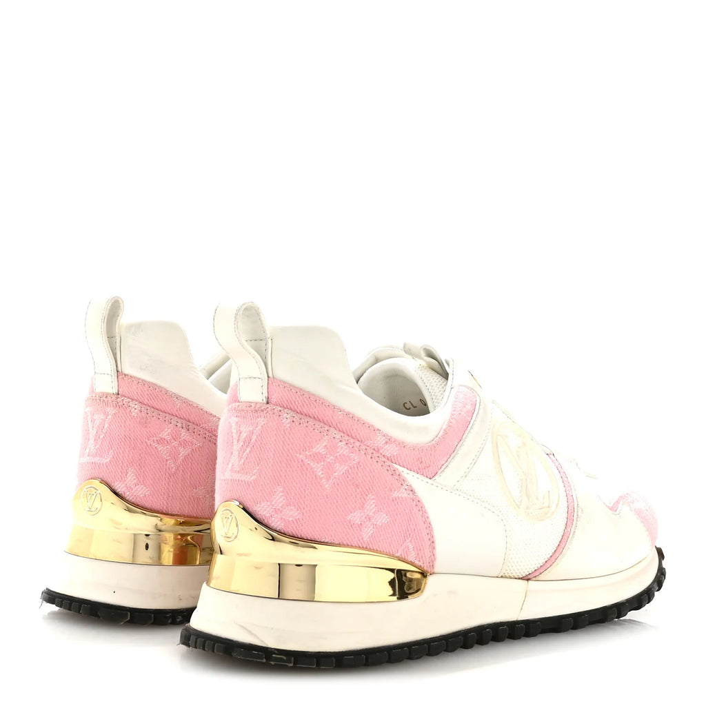 Louis Vuitton White Pink Monogram Sneakers
