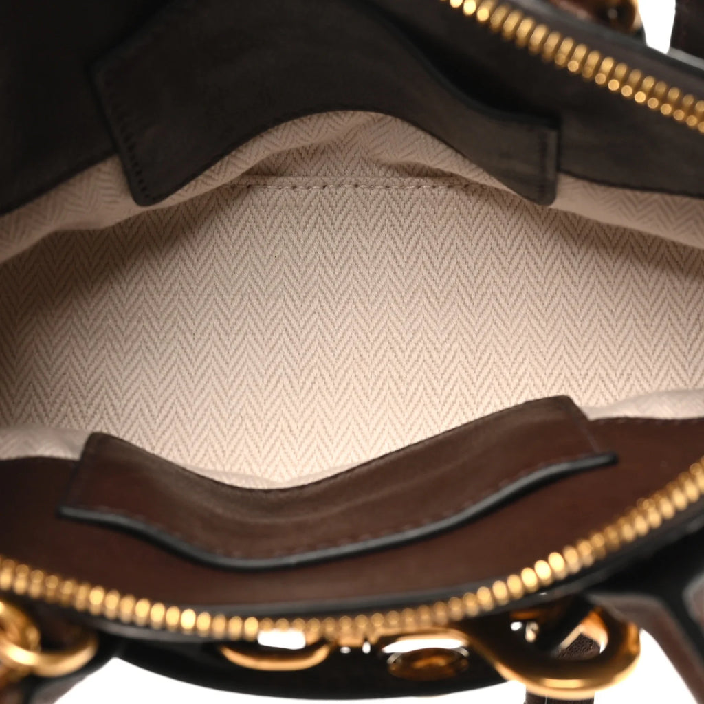 Miu Miu Brown Leather Satchel