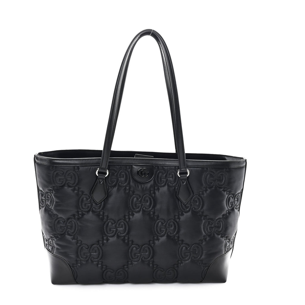 Gucci Black GG Quilted Tote