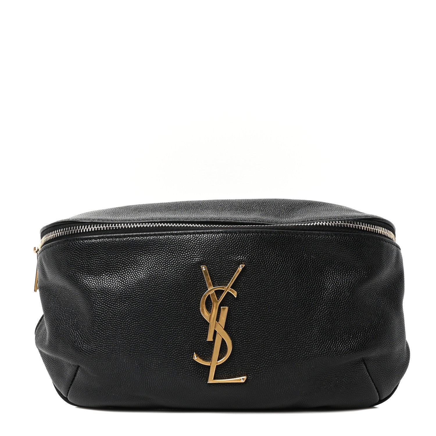 Saint Laurent Black Leather Bumbag