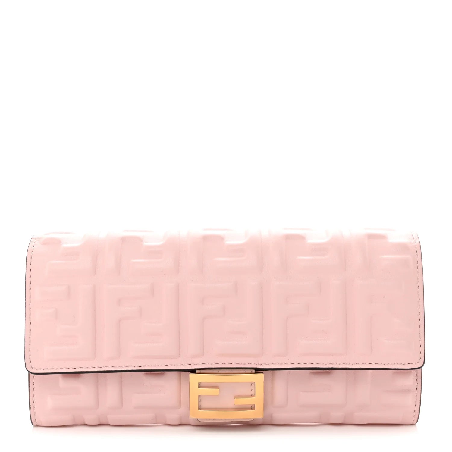 Fendi Pink Embossed FF Wallet