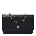 Chanel Black Quilted Caviar Bag