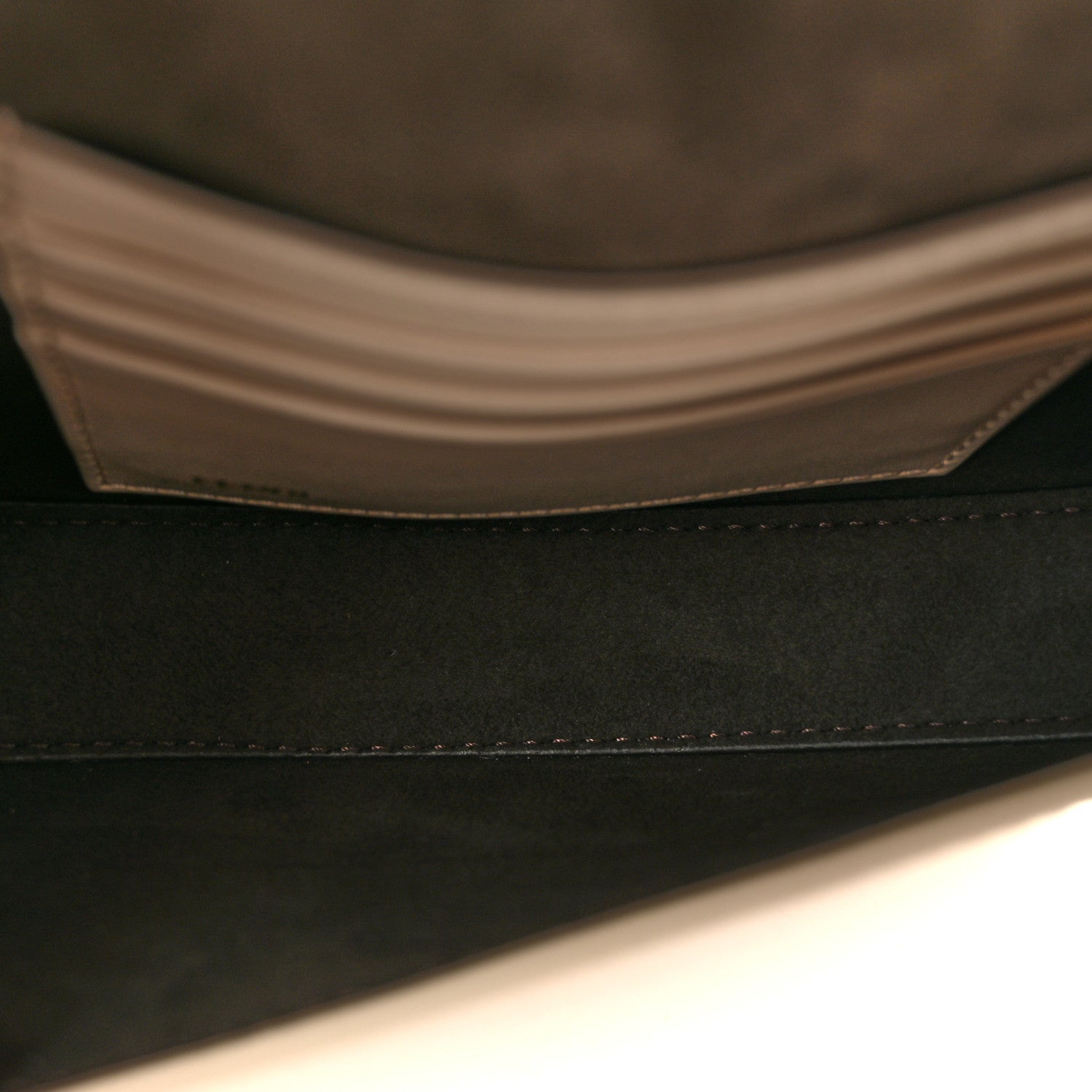 Fendi Cream Leather Logo Bag