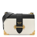 Prada Bicolor Saffiano Cahier Bag