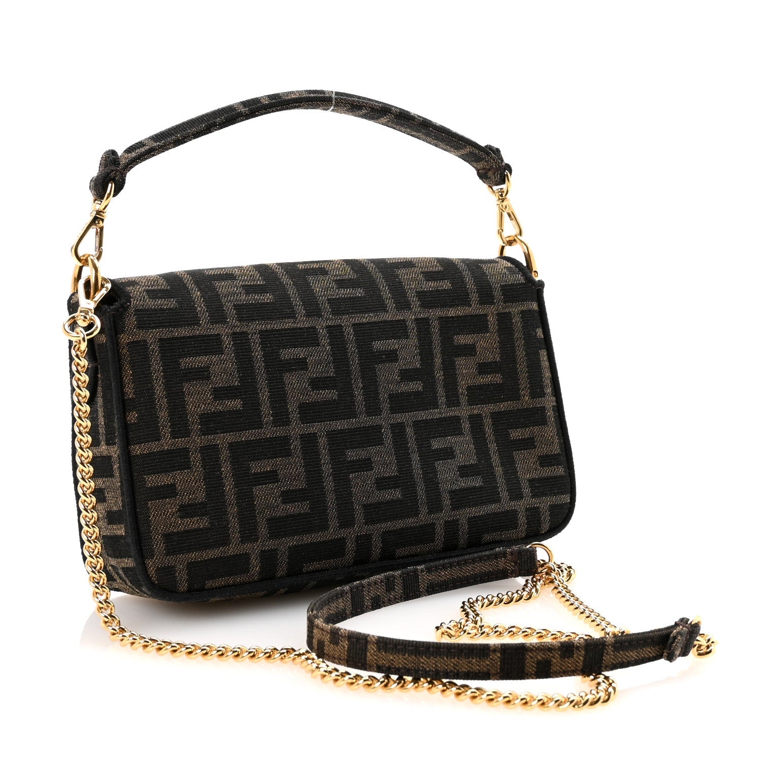Fendi Baguette FF Monogram Bag