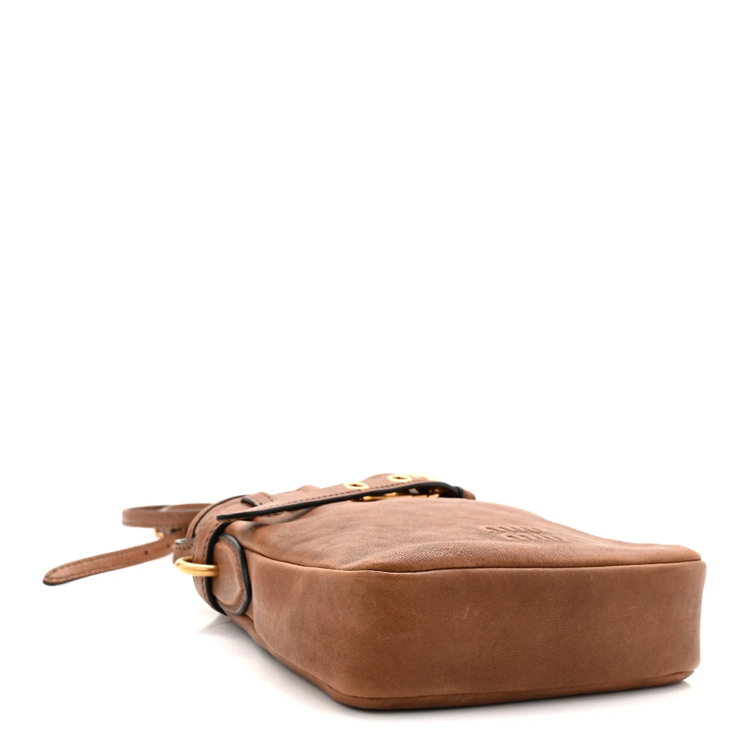 Miu Miu Brown Leather Bucket Bag