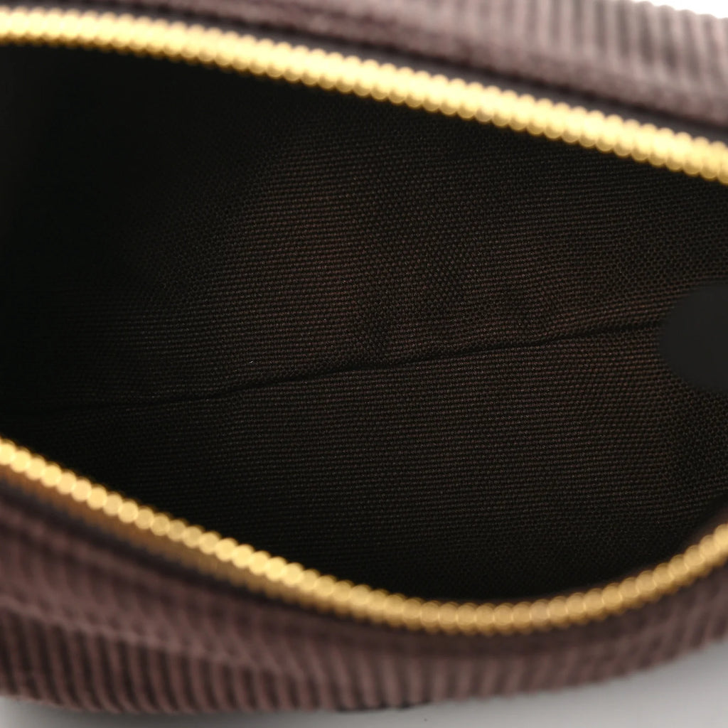 Miu Miu Brown Corduroy Pouch