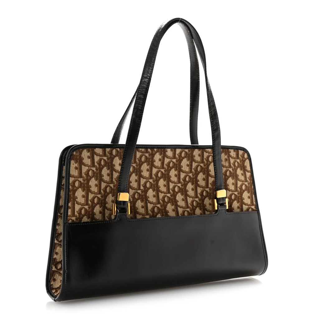 Dior Black Leather Oblique Bag