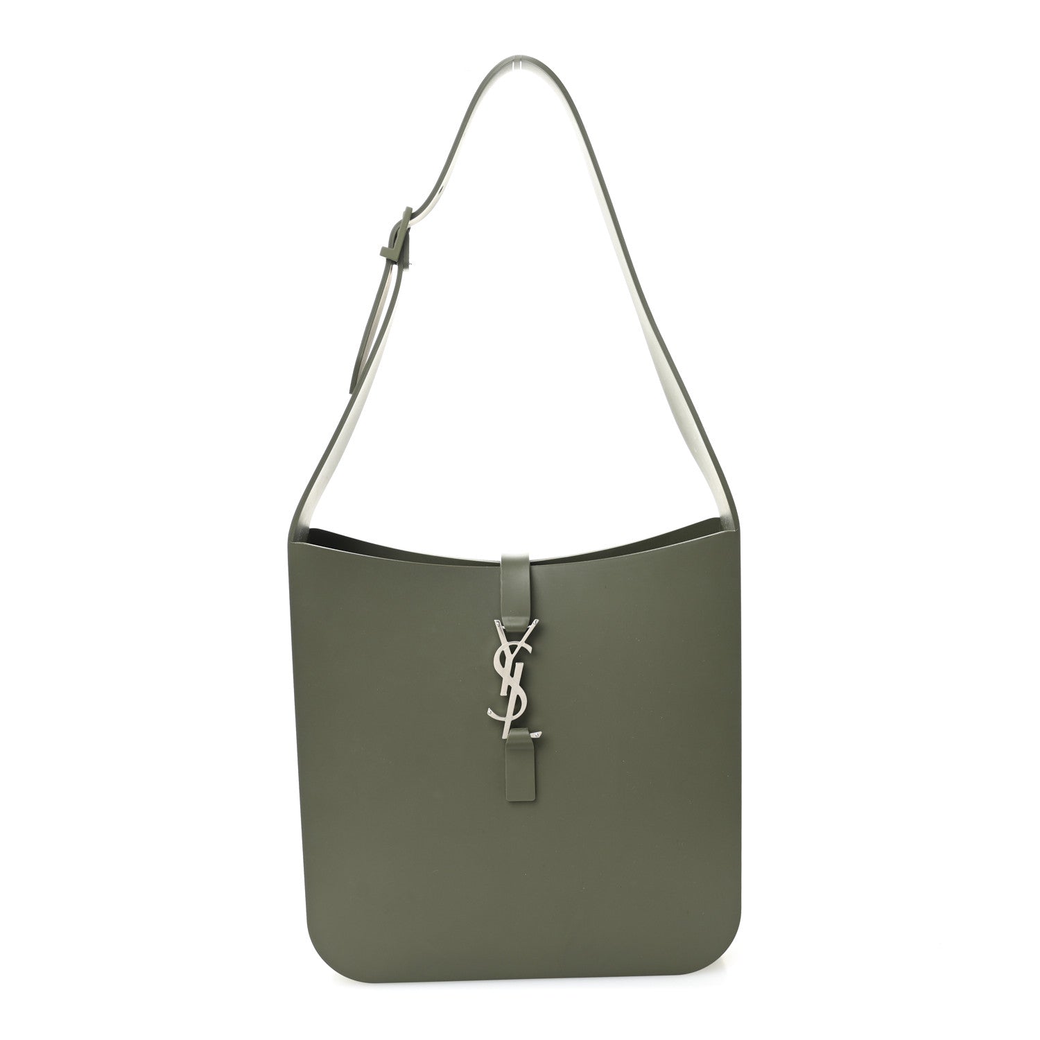 Saint Laurent Green Leather Hobo