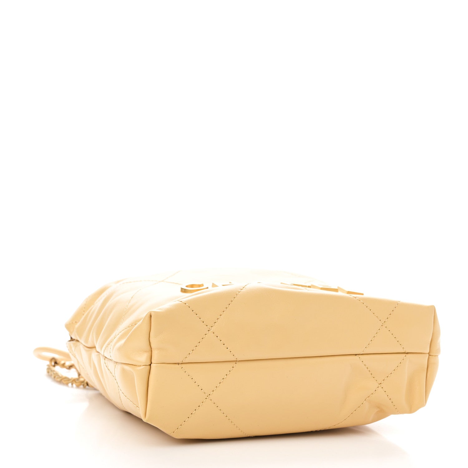 Chanel Beige Quilted Bucket Bag