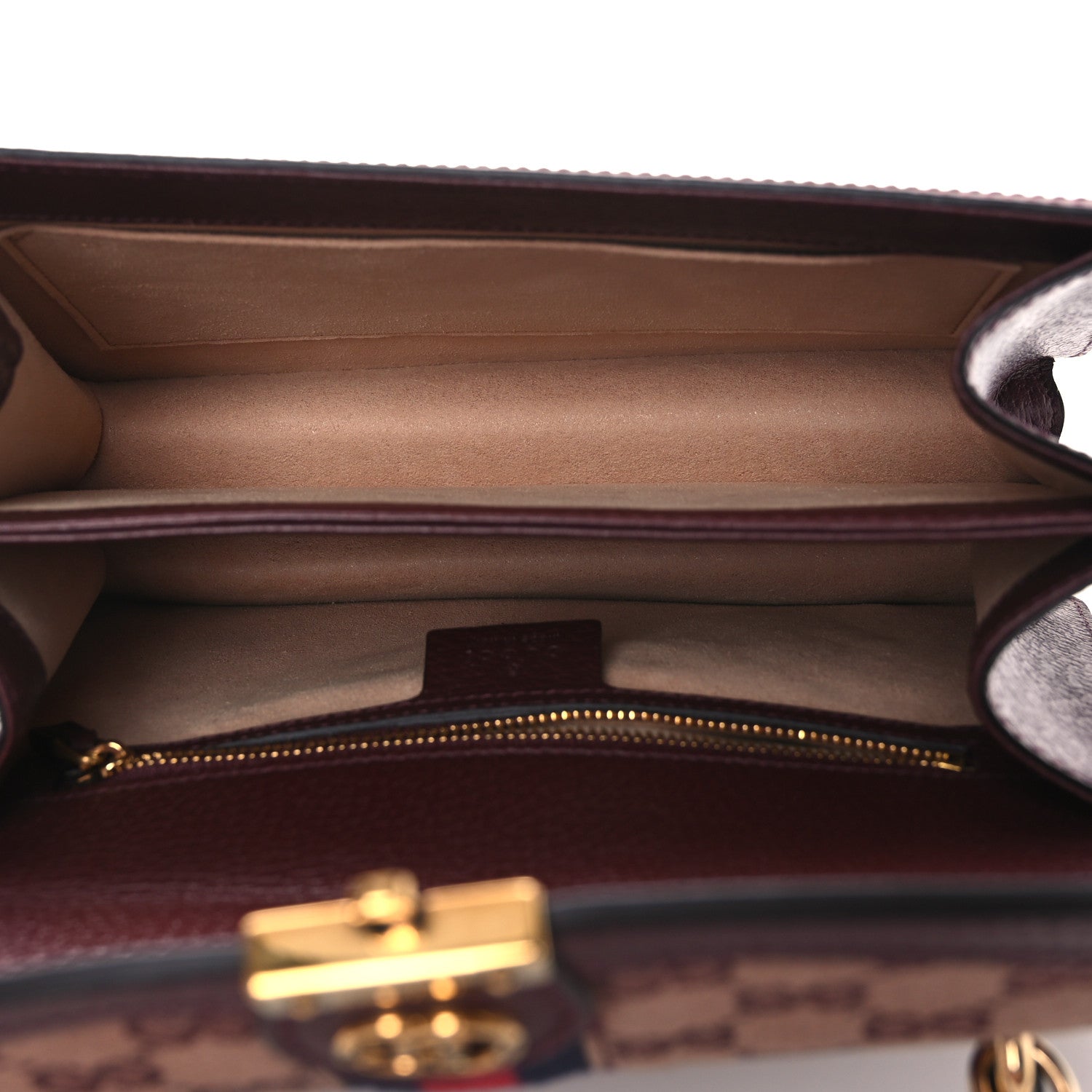Gucci Burgundy GG Padlock Bag