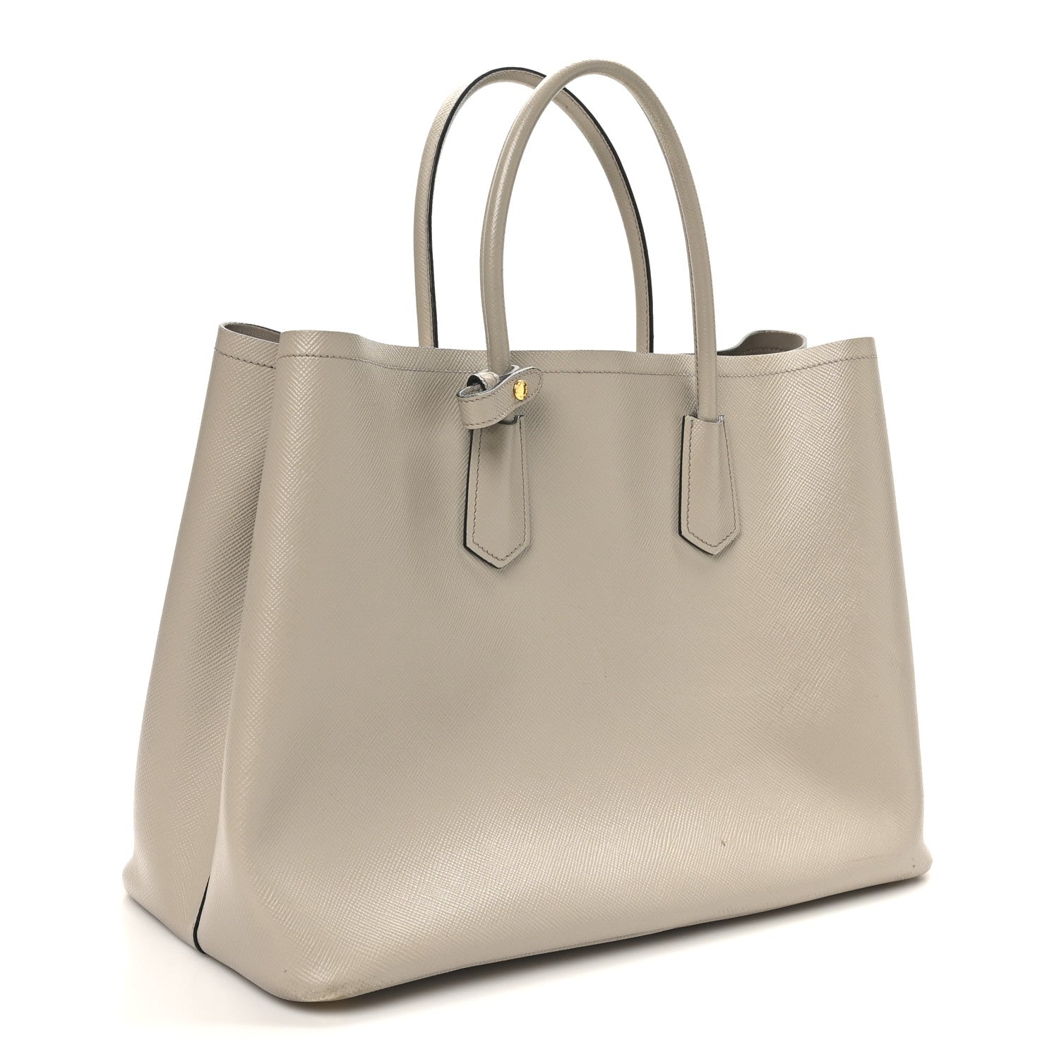 Prada Grey Saffiano Large Tote