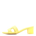 Hermes Yellow Grained Oasis Sandals