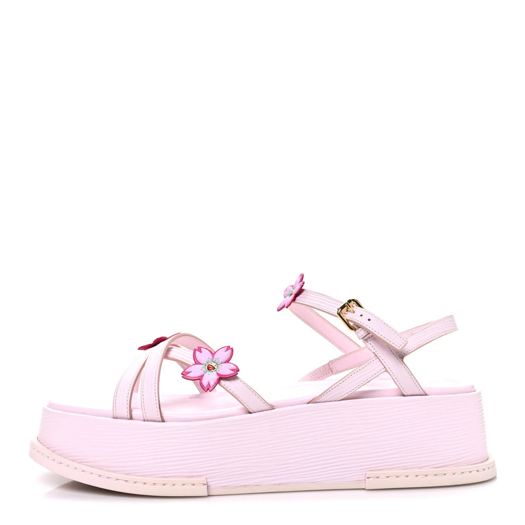 Louis Vuitton Pink Platform Sandals