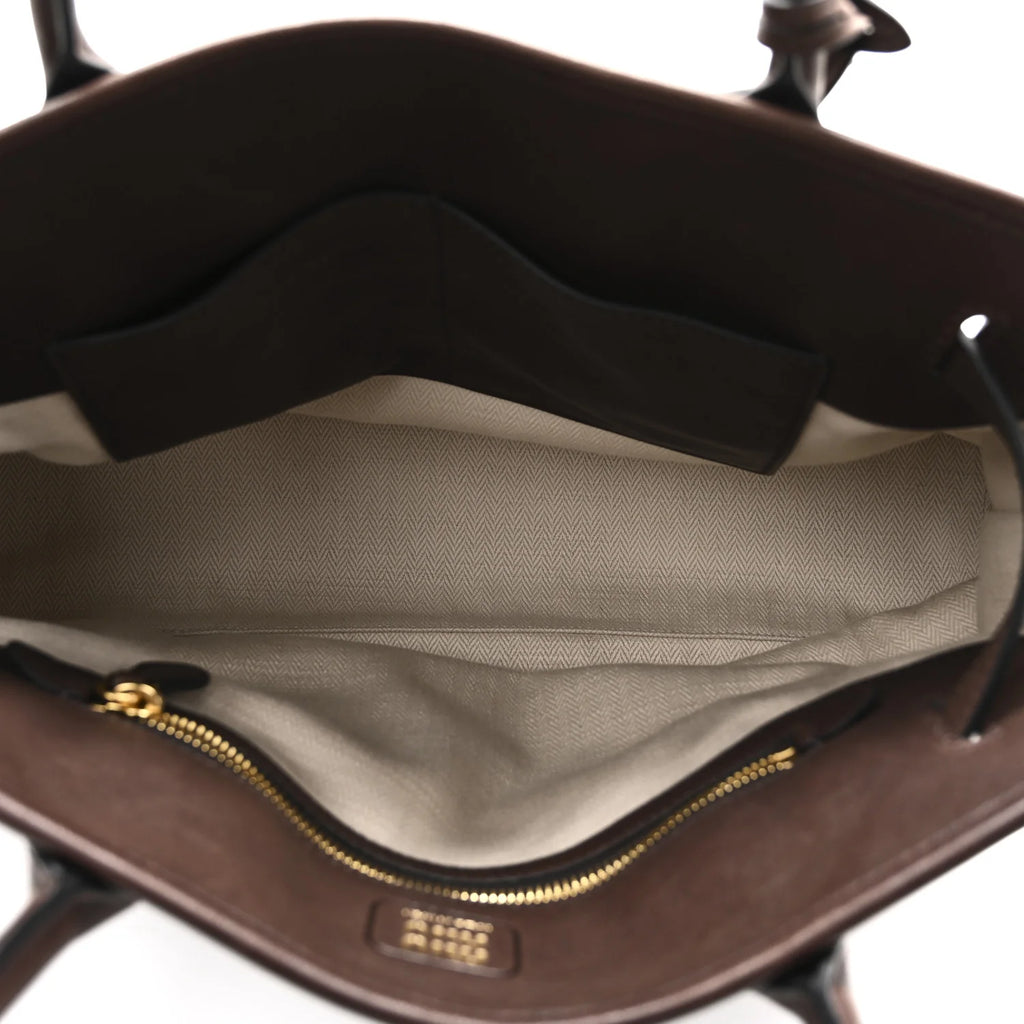 Miu Miu Brown Leather Tote