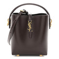 Saint Laurent Brown Leather Bucket Bag