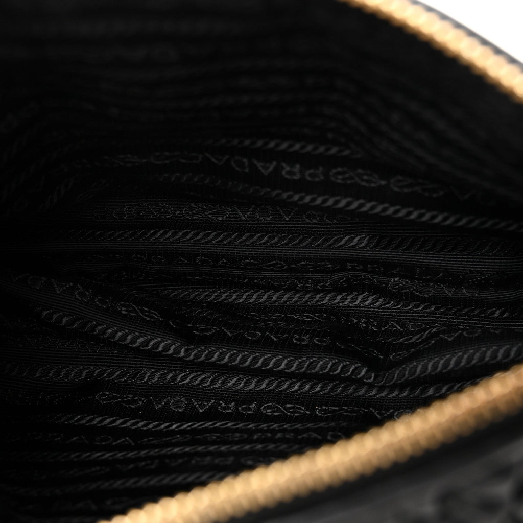 Prada Black Gaufre Nylon Bag