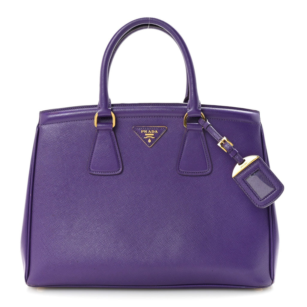 Prada Purple Saffiano Leather Tote