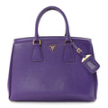 Prada Purple Saffiano Leather Tote