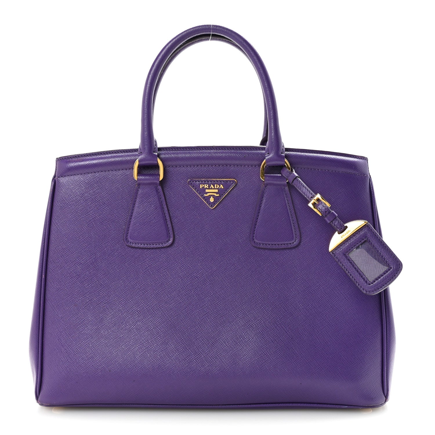 Prada Purple Saffiano Leather Tote