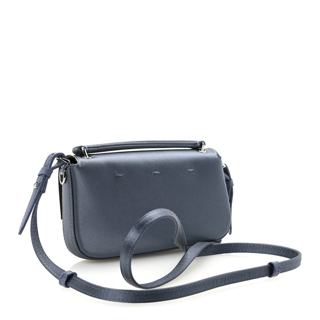 Fendi Navy Blue Leather Baguette