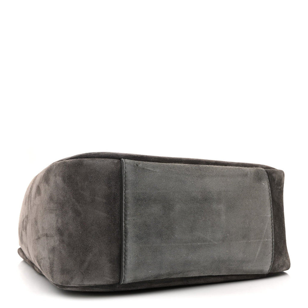 Saint Laurent Grey Suede Hobo