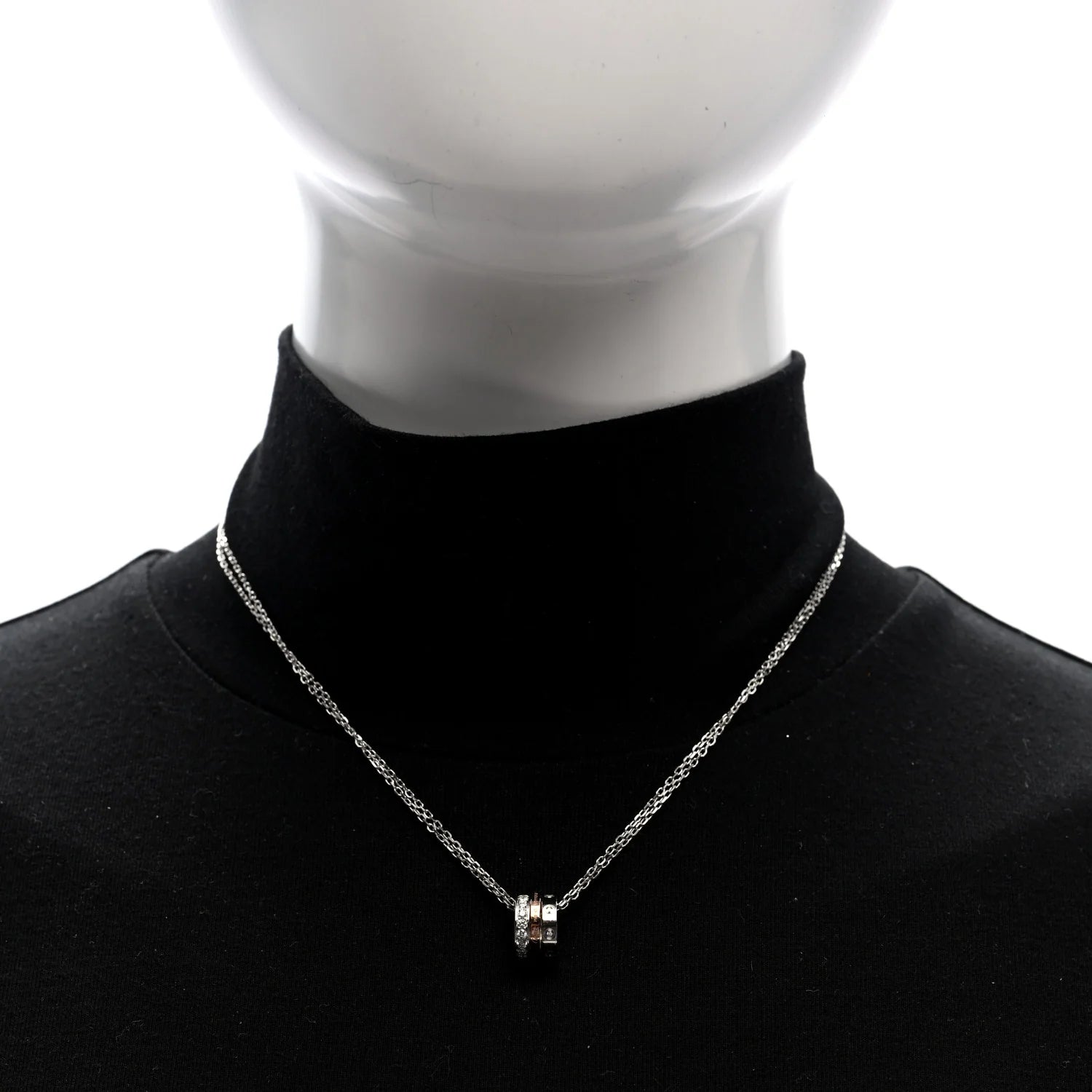 Cartier Diamond Tricolor Love Necklace