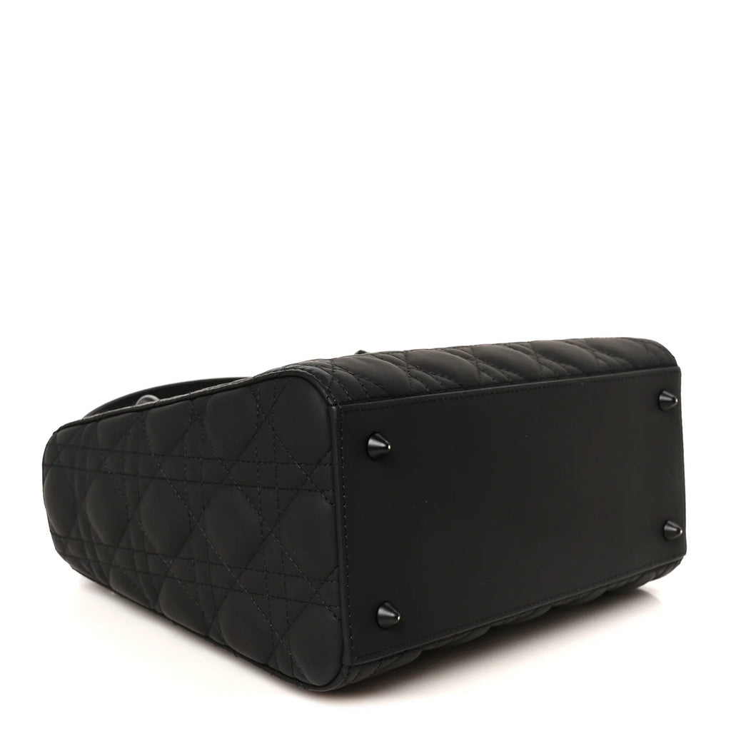 Dior Matte Black Cannage Lady