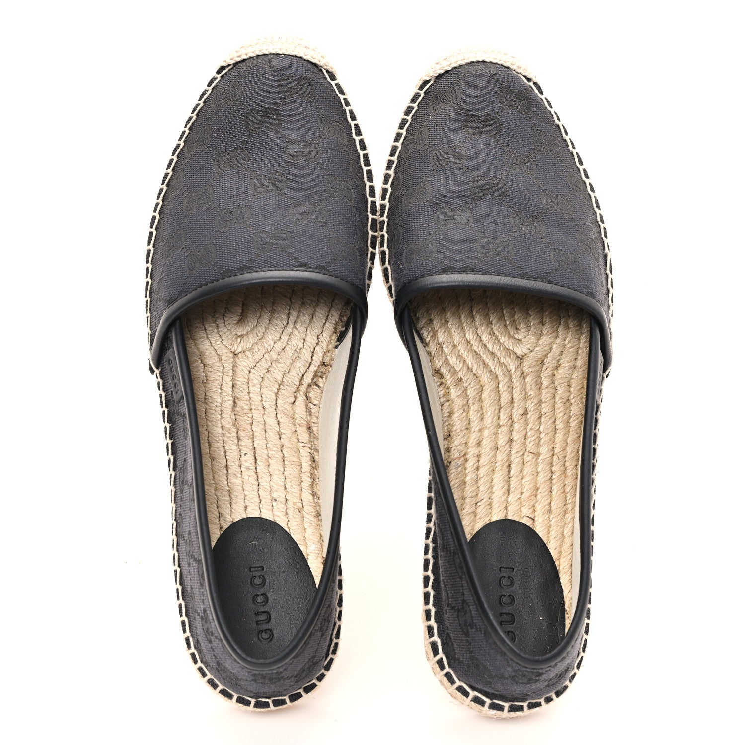 Gucci Black GG Canvas Espadrilles
