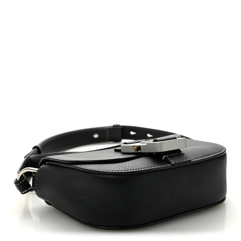 Dior Black Grained Leather Gallop