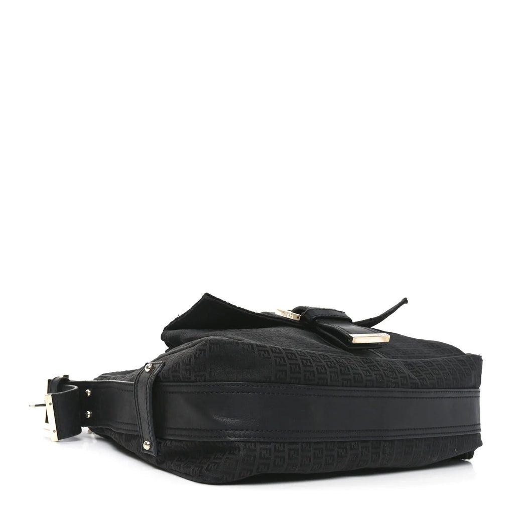 Fendi Black Zucchino Canvas Bag