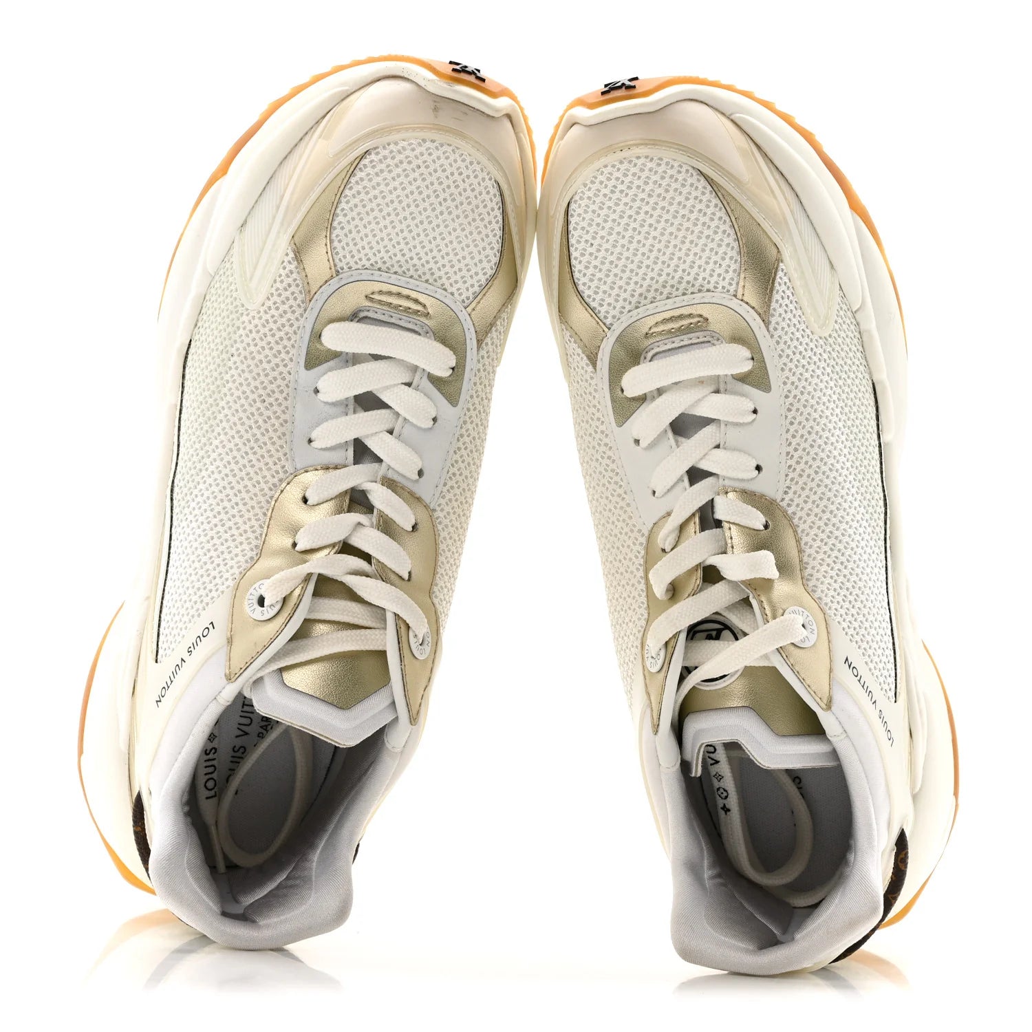 Louis Vuitton White Run 55 Sneakers