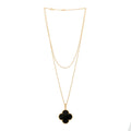 Van Cleef Arpels Onyx Alhambra Necklace