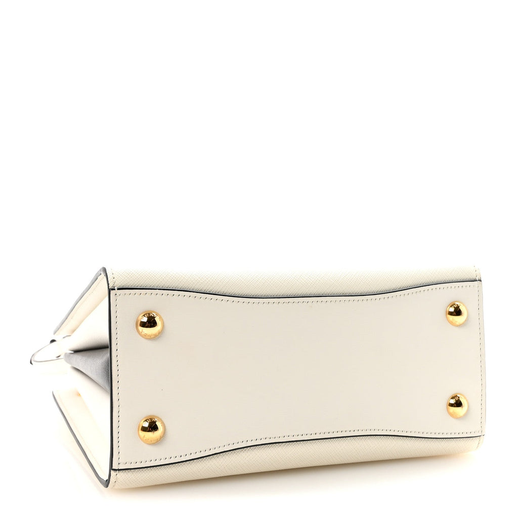Prada Cream Saffiano Leather Tote