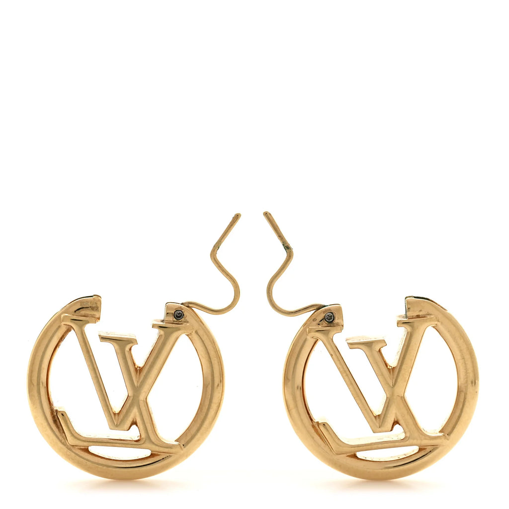 Louis Vuitton Gold Circle Earrings