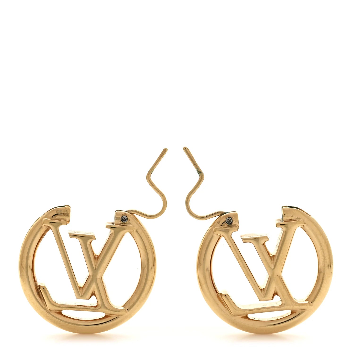 Louis Vuitton Gold Circle Earrings
