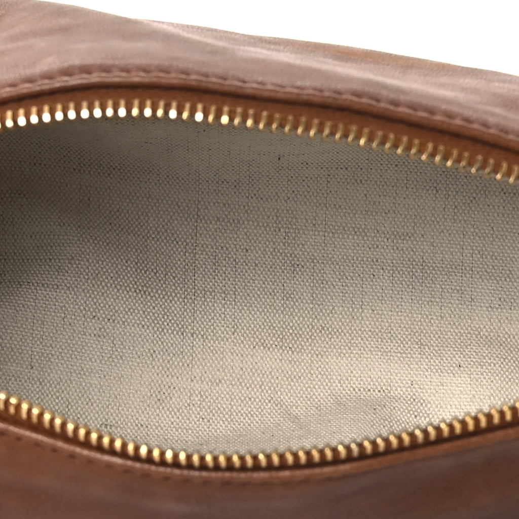 Miu Miu Brown Leather Cylinder Bag