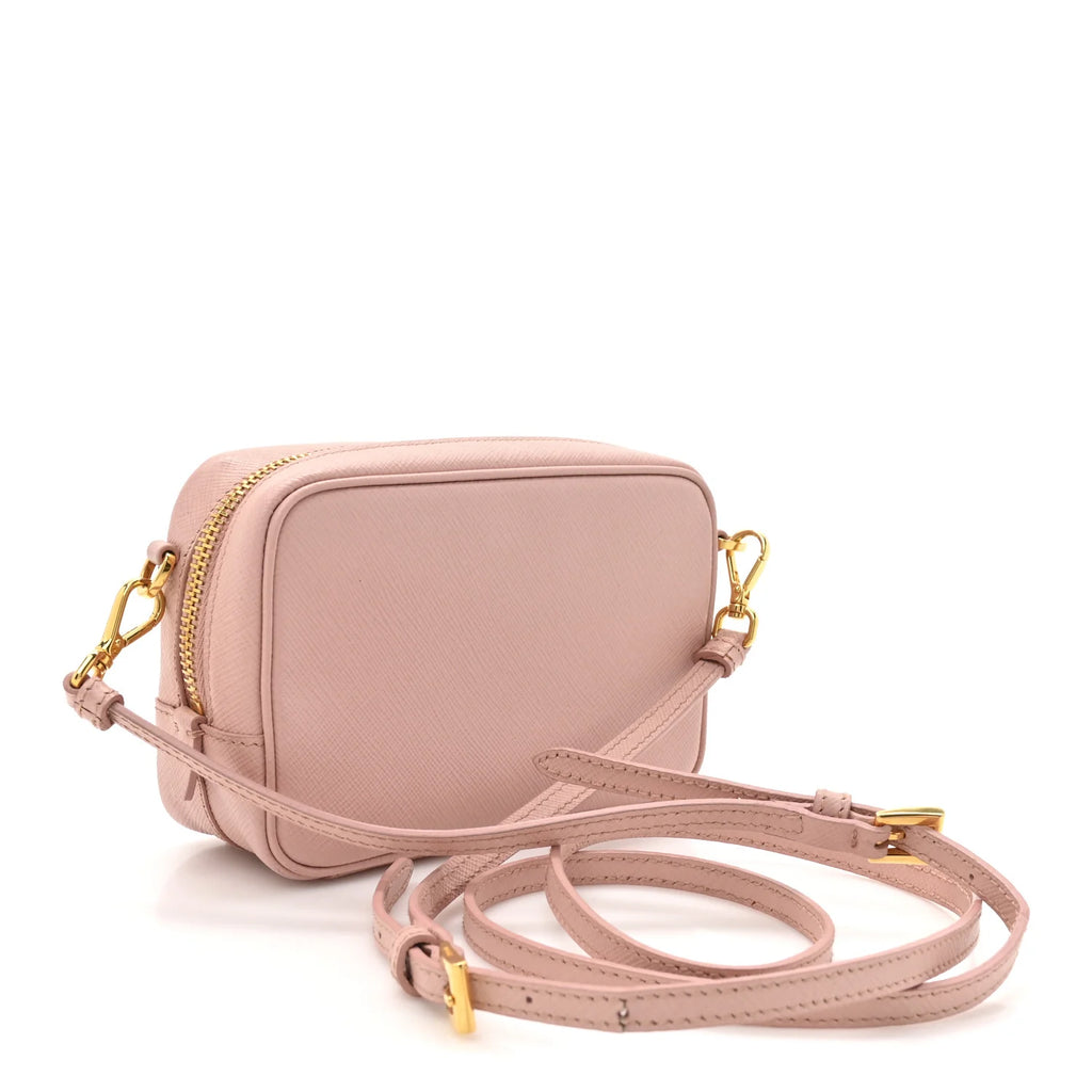 Prada Pink Saffiano Leather Crossbody