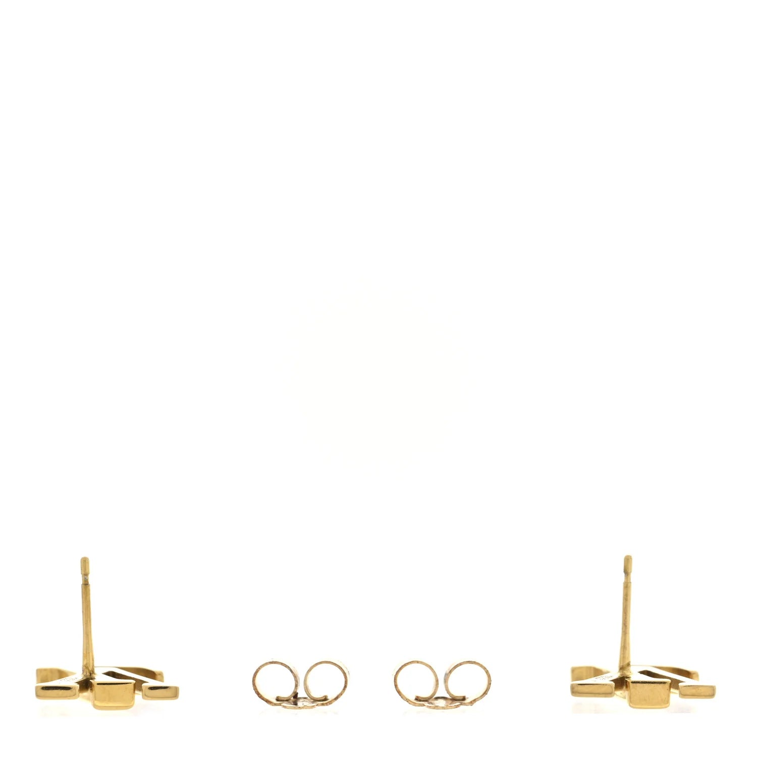 Louis Vuitton Gold LV Earrings
