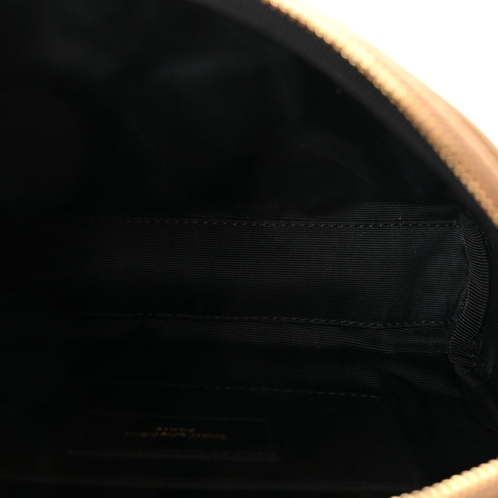 Saint Laurent Beige Quilted Crossbody