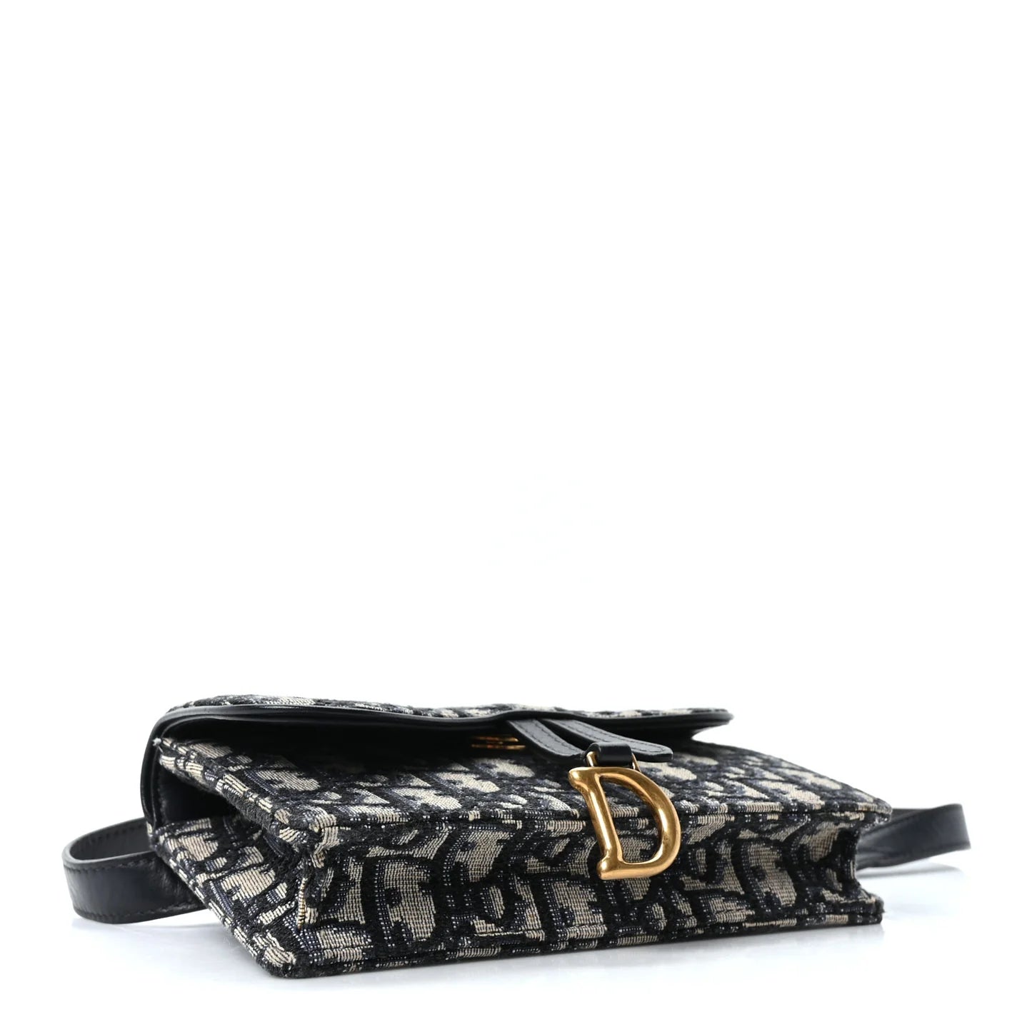 Dior Blue Oblique Saddle Pouch